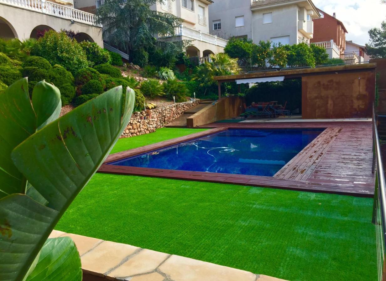 Casa Con Piscina Y Vistas En Vallirana/Barcelona Villa Exterior foto