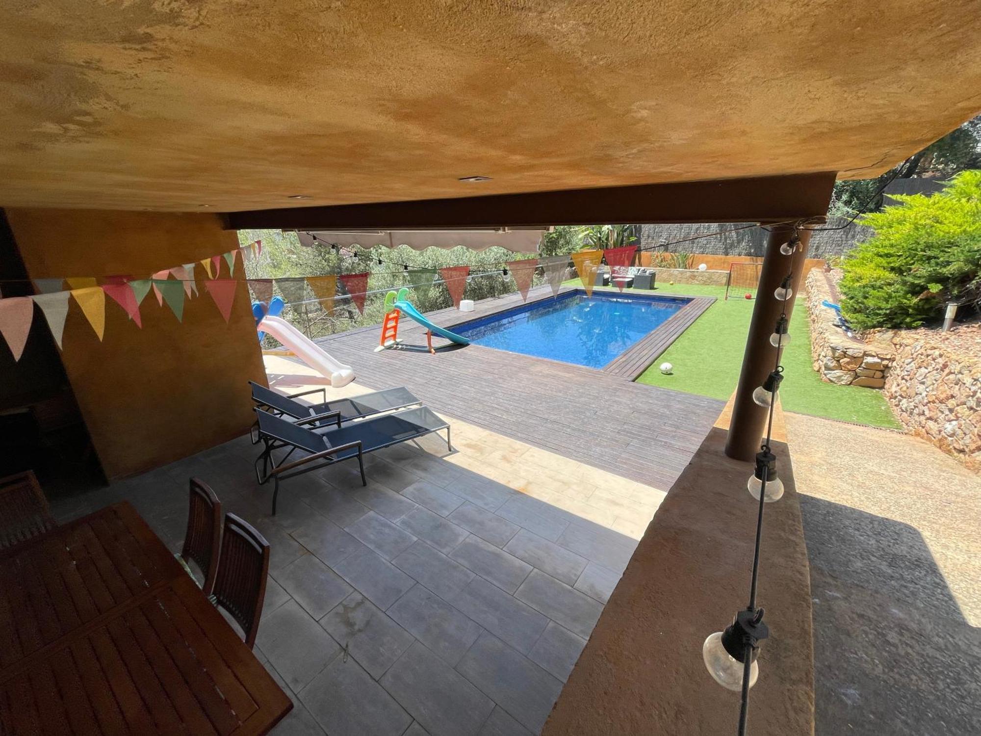 Casa Con Piscina Y Vistas En Vallirana/Barcelona Villa Exterior foto