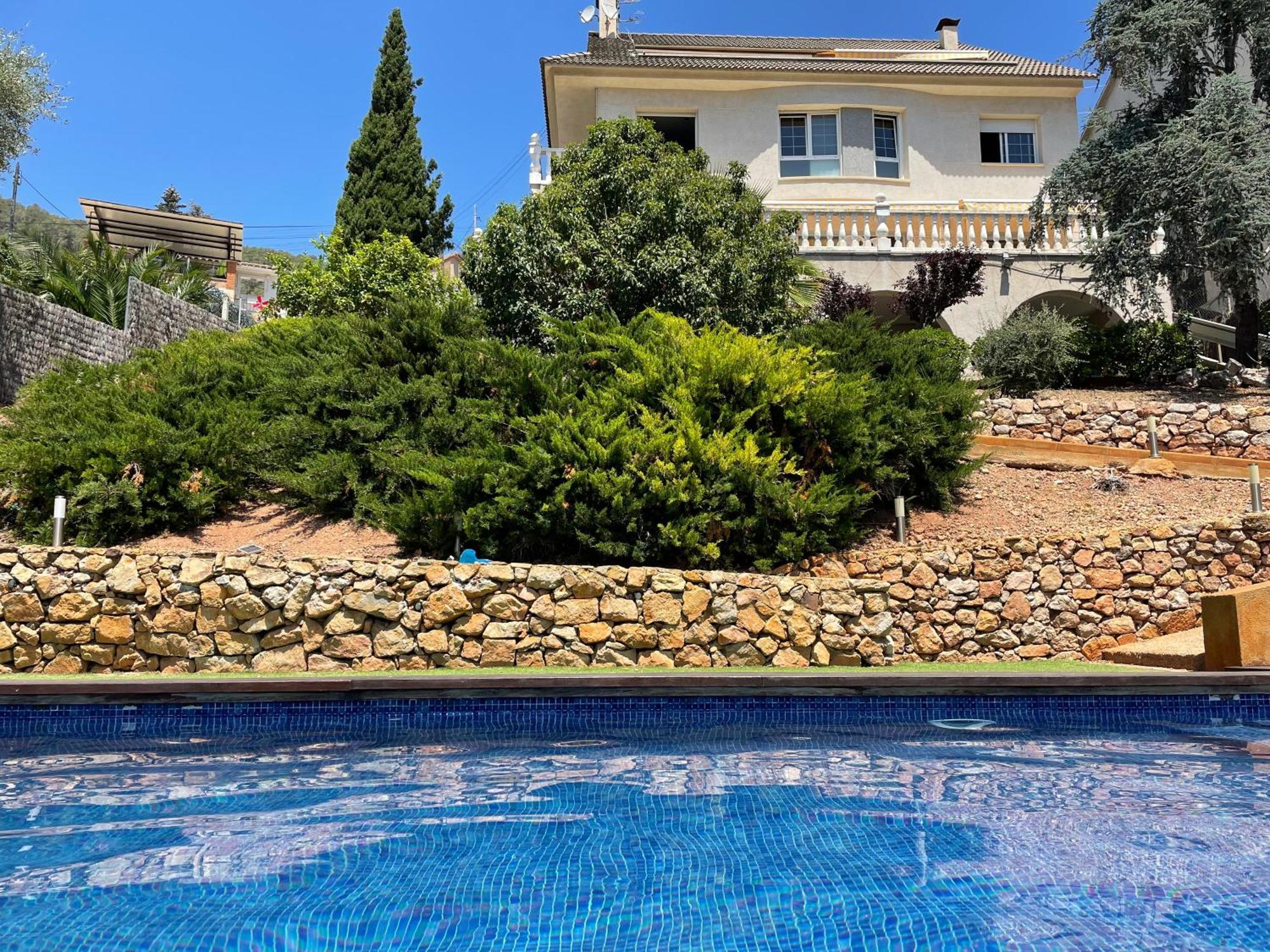 Casa Con Piscina Y Vistas En Vallirana/Barcelona Villa Exterior foto